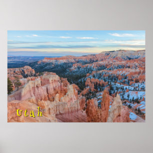 Bryce Canyon vinterlandskap  Poster