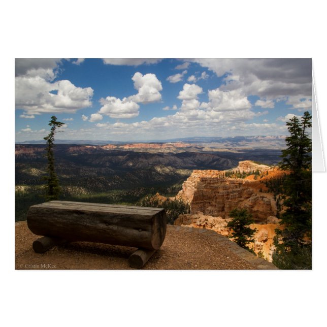 Bryce Canyon Vista Hälsningskort (Framsidan Horizontal)
