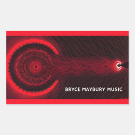 Bryce Maybury Music Sticker Rektangulärt Klistermärke