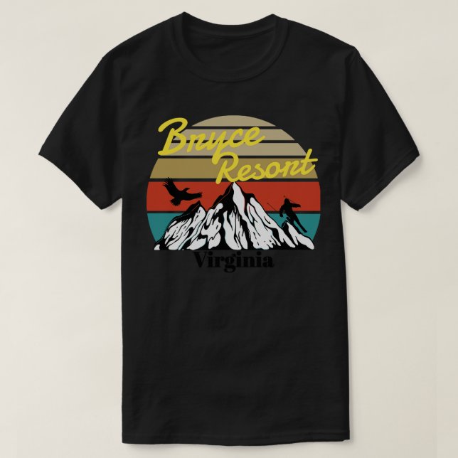 Bryce Resort ski Virginia T Shirt (Design framsida)