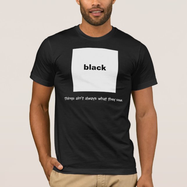 Bryderisvart Tee Shirt (Framsida)