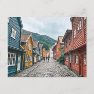 bryg gen bergen norge street vykort