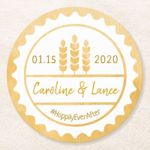 Brygder, för jag gjorde ölflaskalocket underlägg papper rund