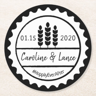 Brygder, för jag gjorde ölflaskalocket underlägg papper rund