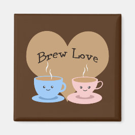 Brygg kärlek! Kaffemuggar Magnet