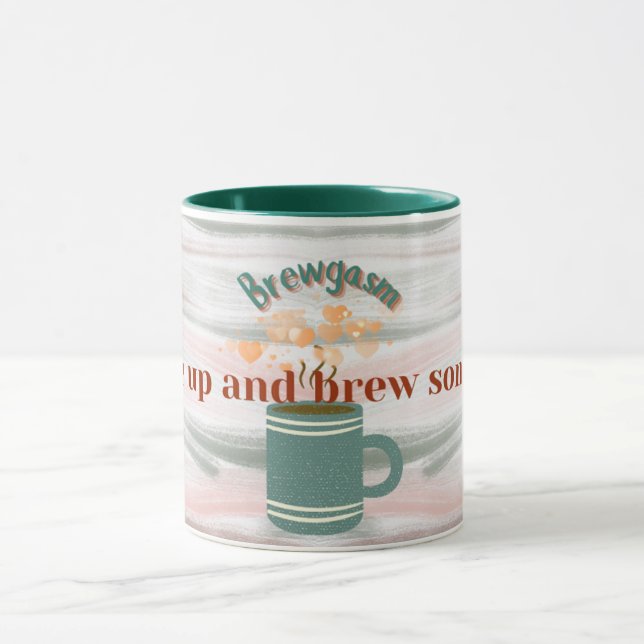 Brygg kärlek med stil - Pastell kaffe te latte-mug Mugg (Center)