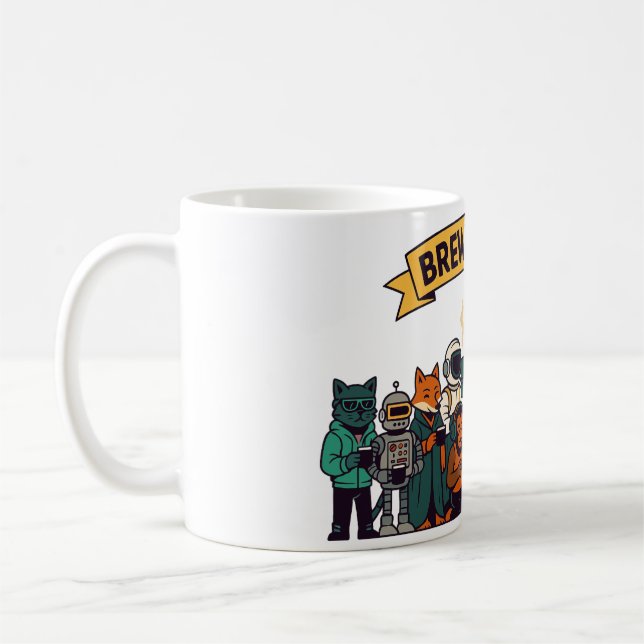 “Brygg Lycka! Kaffe Crew” Kaffemugg (Vänster)