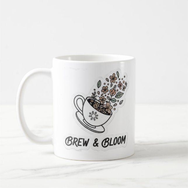 BRYGG OCH BLOMSTRA KAFFEMUGG (Vänster)