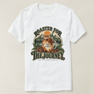 Brygg Rosta Upprepa Vintage Iced Coffee Mountain T Shirt