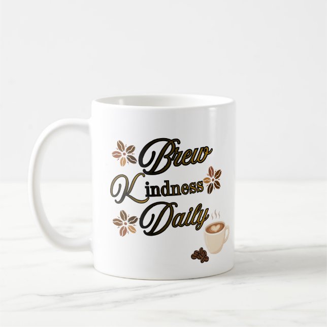 Brygg vänlighet Daglig Inspirerande Kaffemugg (Vänster)
