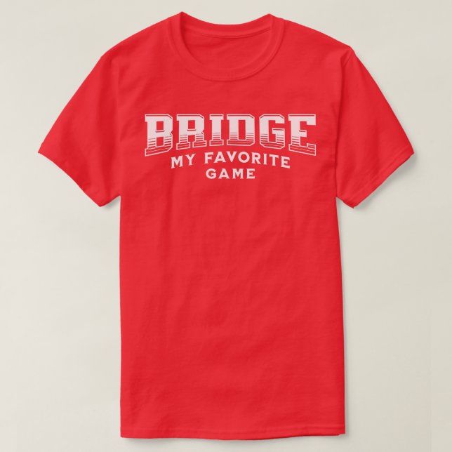 Brygga för spel för mitt favoritkort t shirt (Design framsida)