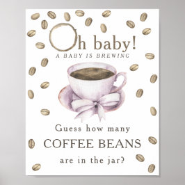Brygga kaffe - Hur många kaffebönor Poster