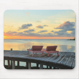 Brygga med utsikt över havet, Belize Musmatta