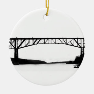 Brygga över Hudson Julgransprydnad Keramik