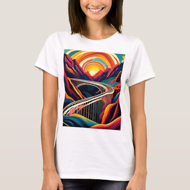 Brygga över ravin 3 t shirt (Framsida)