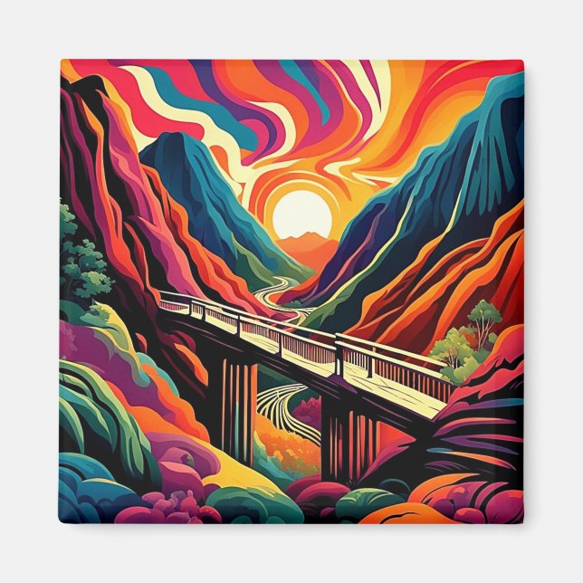 Brygga över ravin 5 magnet (Framsidan)
