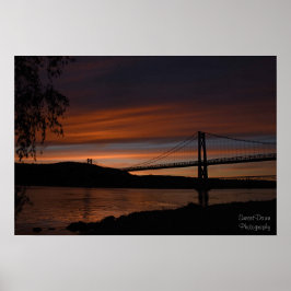 Brygga på Solnedgång 2 Poster