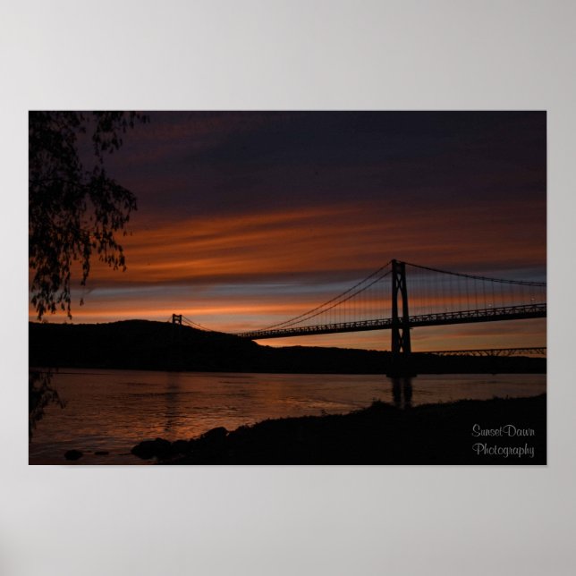 Brygga på Solnedgång 2 Poster (Framsidan)