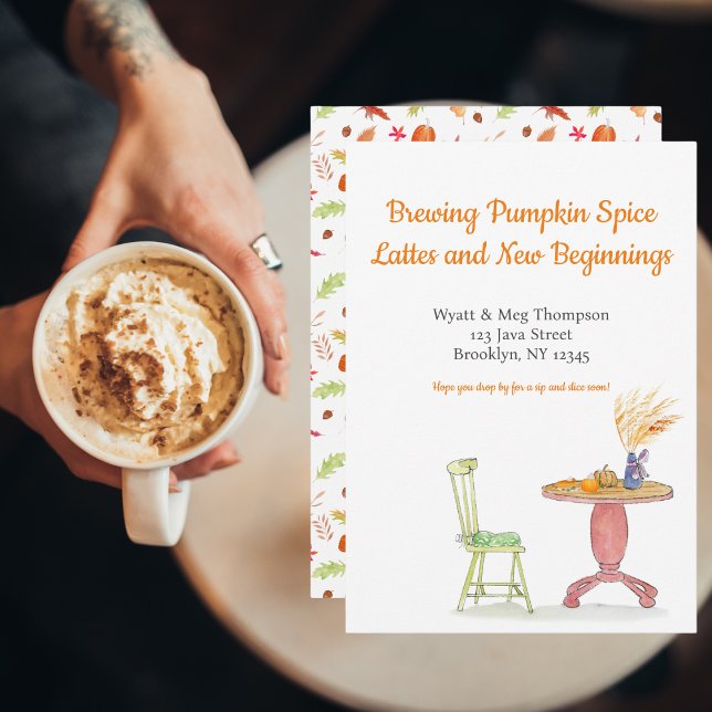 Brygga Pumpkin Spice Latte i Nya Hemmet Meddelande (This new address with the irresistible Pumpkin Spice Latte vibes!)