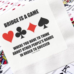 Bryggan är ett spel där Tänka andra människors Hän Pappersservett