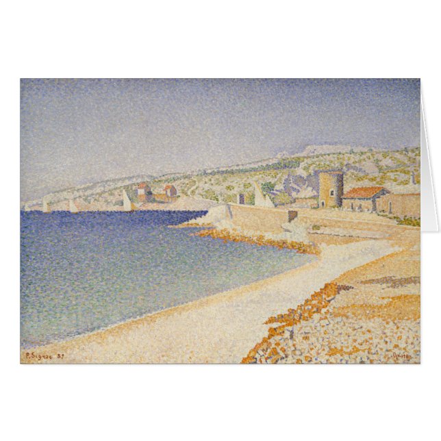 Bryggan på Cassis Hälsningskort (Framsidan Horizontal)