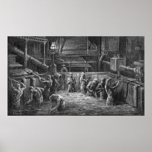 Bryggare på arbete poster
