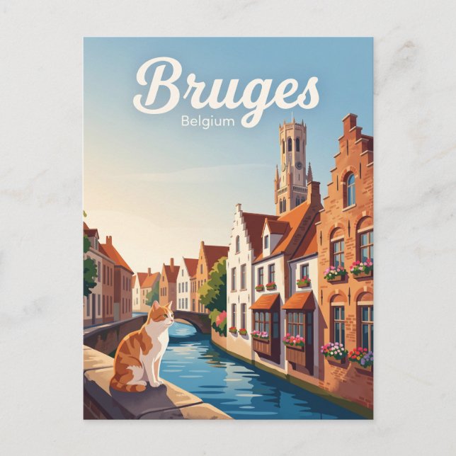Brygge Belgien Vykort (Framsida)