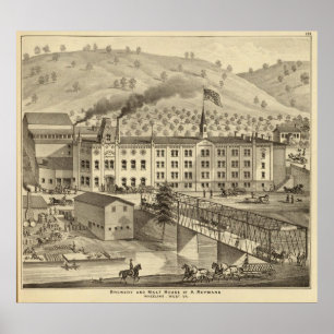 Bryggeri- och malthus av en Reymann Poster