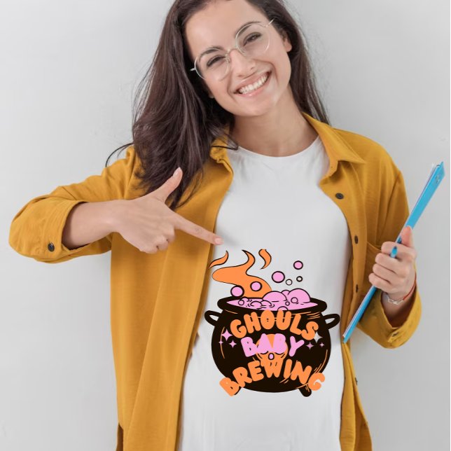 Bryggningen Ghoul baby, baby-Halloween-meddelandet T Shirt (Skapare uppladdad)