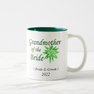Brylloppsmormors gröna kaffemugg i två färger
