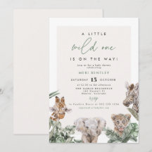 BRYN Cute Jungle Safari Baby djur Baby Shower