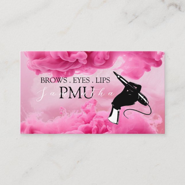 Bryn Eftervård PMU Microblading Henna Salong Visitkort (Framsida)