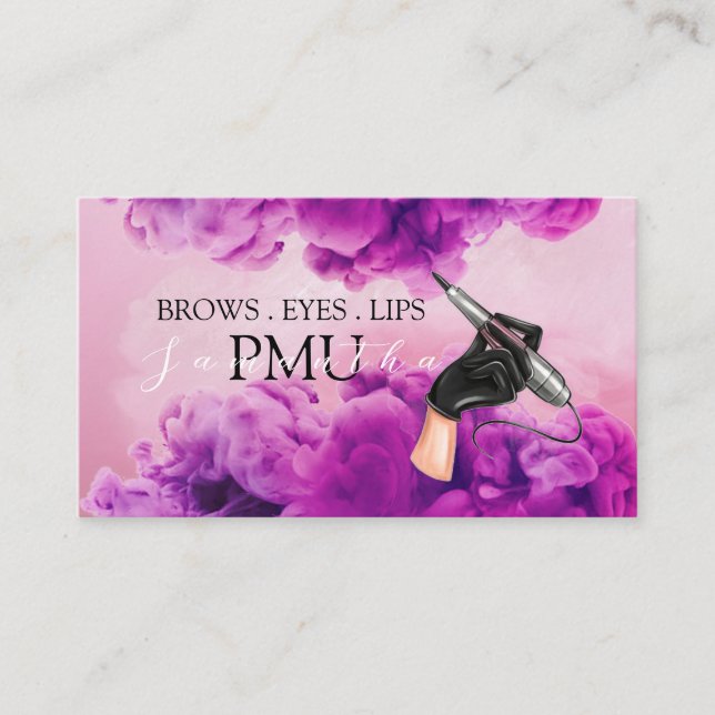 Bryn Eftervård PMU Microblading Henna Salong Visitkort (Framsida)