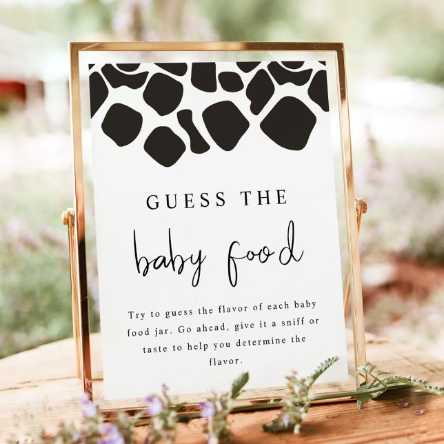 BRYNDLE Modern Ko Print Gissa Babymat Spelet Poster (Skapare uppladdad)