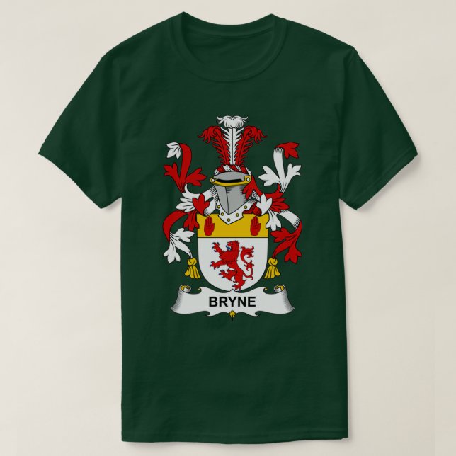 Bryne Jackar Arm Family Crest T Shirt (Design framsida)