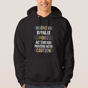 BRYNLEE Personlig Namn Funny Cute Anpassningsbar B Hoodie