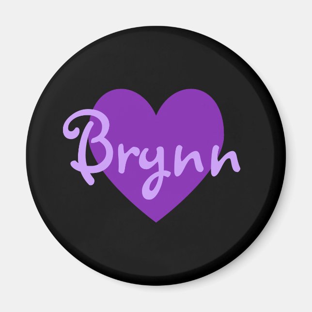 Brynn Lila Heart Design Magnet (Framsidan)