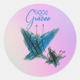 Brynnas Grace Butterfly - Runt Klistermärke