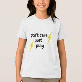 Bryr mig inte bara lek – Rolig pojke t-shirt
