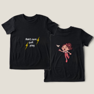 Bryr mig inte bara lek – Söt tjej t-shirt