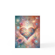 Brysia Wella Welsh Hearts Get well snart Card