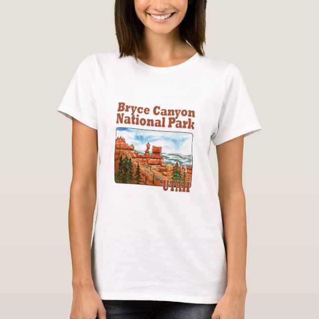 bryskkanyon nationalpark, utah t shirt (Framsida)