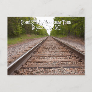 Bryson City järnväg North Carolina Vykort