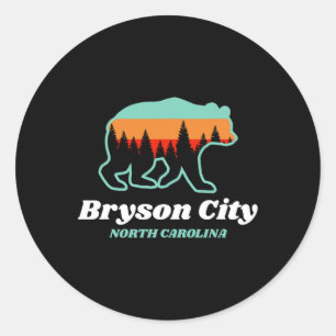 Bryson City North Carolina Björnbergen Country  Runt Klistermärke