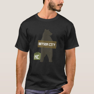Bryson City North Carolina NC Cute Hitchhiking Bea T Shirt