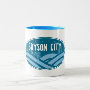Bryson City North Carolina Outdoor Två-Tonad Mugg