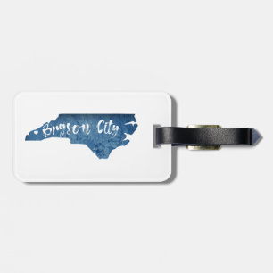Bryson City North Carolina Wood Grain Bagagebricka