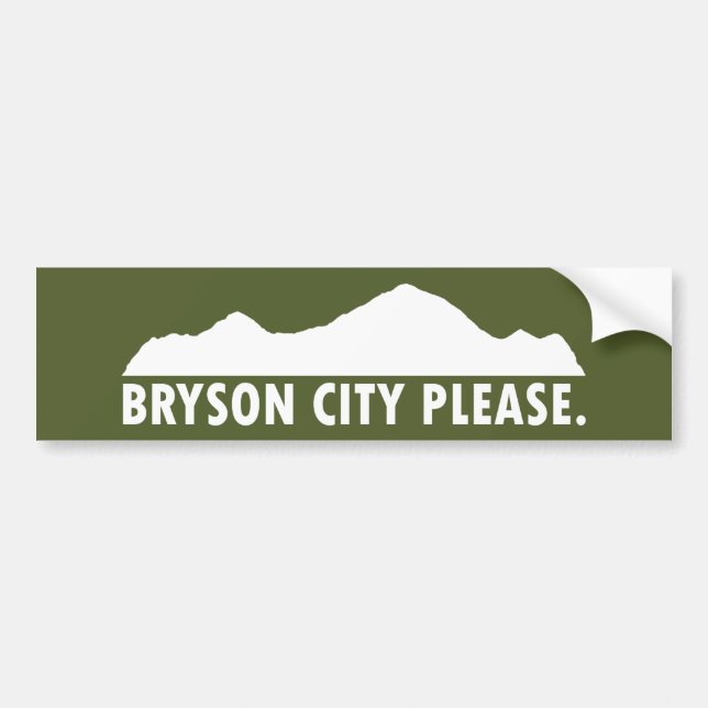 Bryson City Snälla Bildekal (Framsidan)
