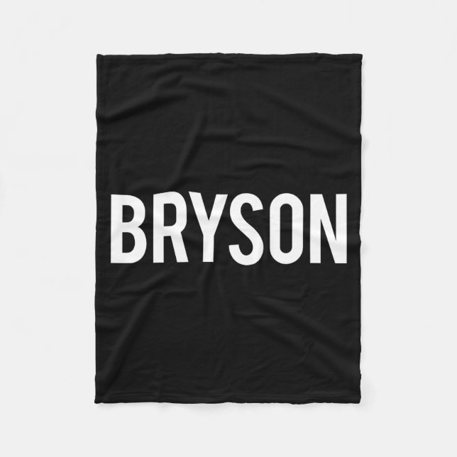 Bryson - Cool New Funny Name Fan Gift Tee  Fleecefilt (Framsidan)