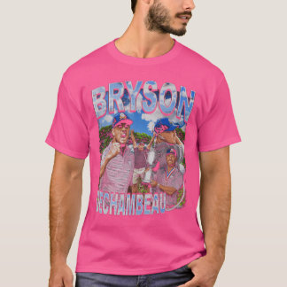 Bryson Dechambeau Bootleg Collage Stil T Shirt